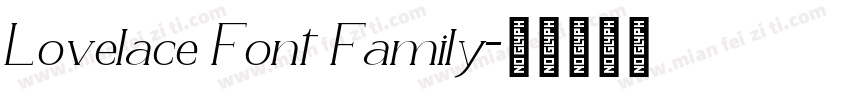 Lovelace Font Family字体转换
